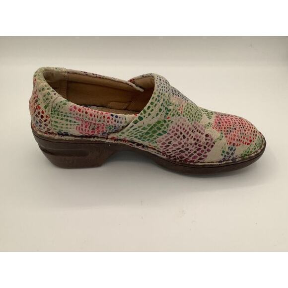 BOC Clogs Size 9.5 Multicolor Leather EUC - Picture 6 of 6